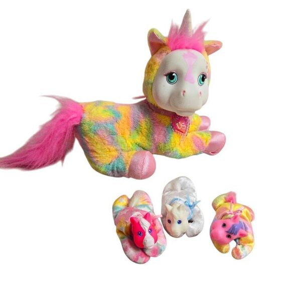 Unicorn Surprise Crystal, Pastel Rainbow, Stuffed Animal Unicorn and Babies Toys - Picture 1 of 7